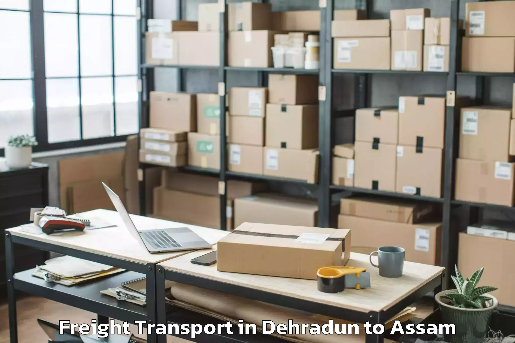 Professional Dehradun to Bogribari Freight Transport